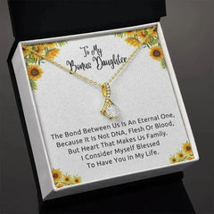 To My Bonus Daughter Necklace, Gift for Bonus Daughter, Step Daughter Birthday - Femstylo