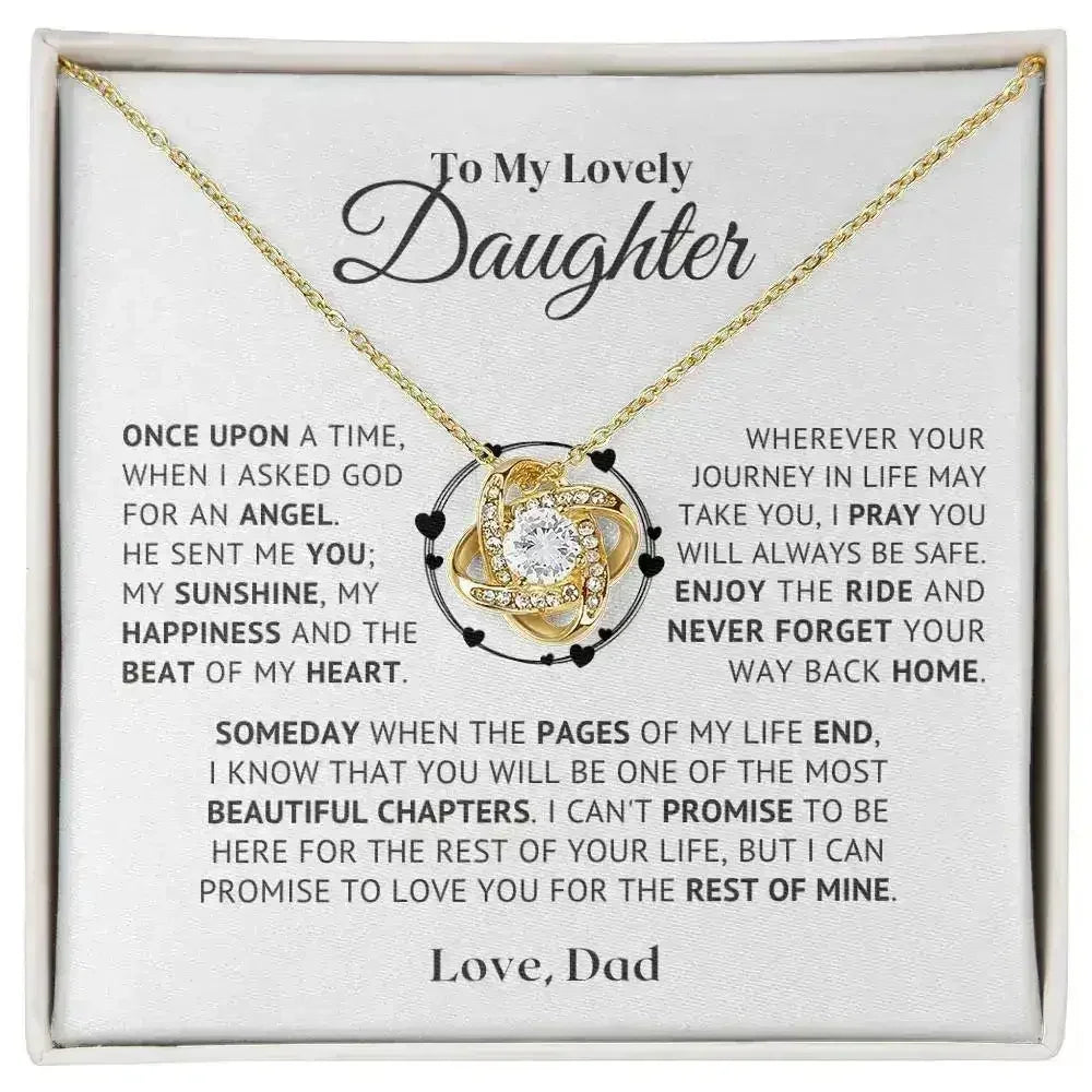 to my daughter necklace from dad - Femstylo