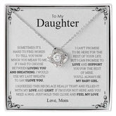 To My Daughter | I Love You - Love Knot Necklace - Femstylo