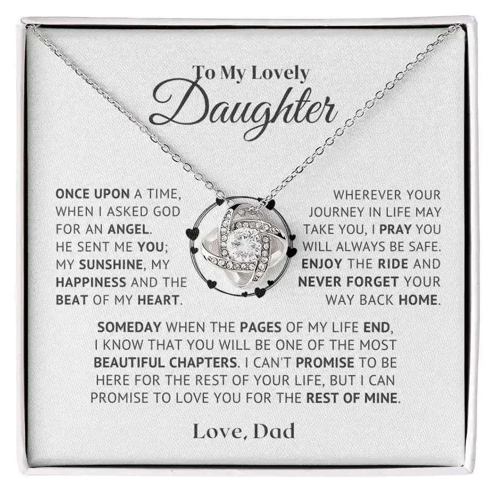 to my daughter necklace from dad - Femstylo