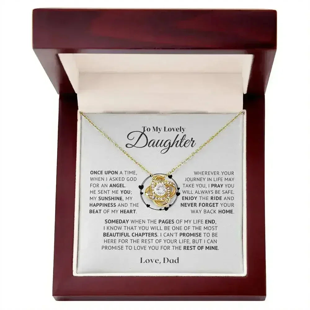 to my daughter necklace from dad - Femstylo