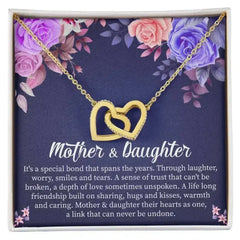 Mother Daughter / Necklace with Message Card and Gift Box - Femstylo