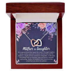 Mother Daughter / Necklace with Message Card and Gift Box - Femstylo