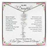 To My Daughter I Birthday Gift I Christmas Present I Birth Necklace I Name Necklace - Femstylo