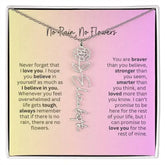 No Rain - No Flowers I Birth Necklace I Name Necklace I Pink - Femstylo