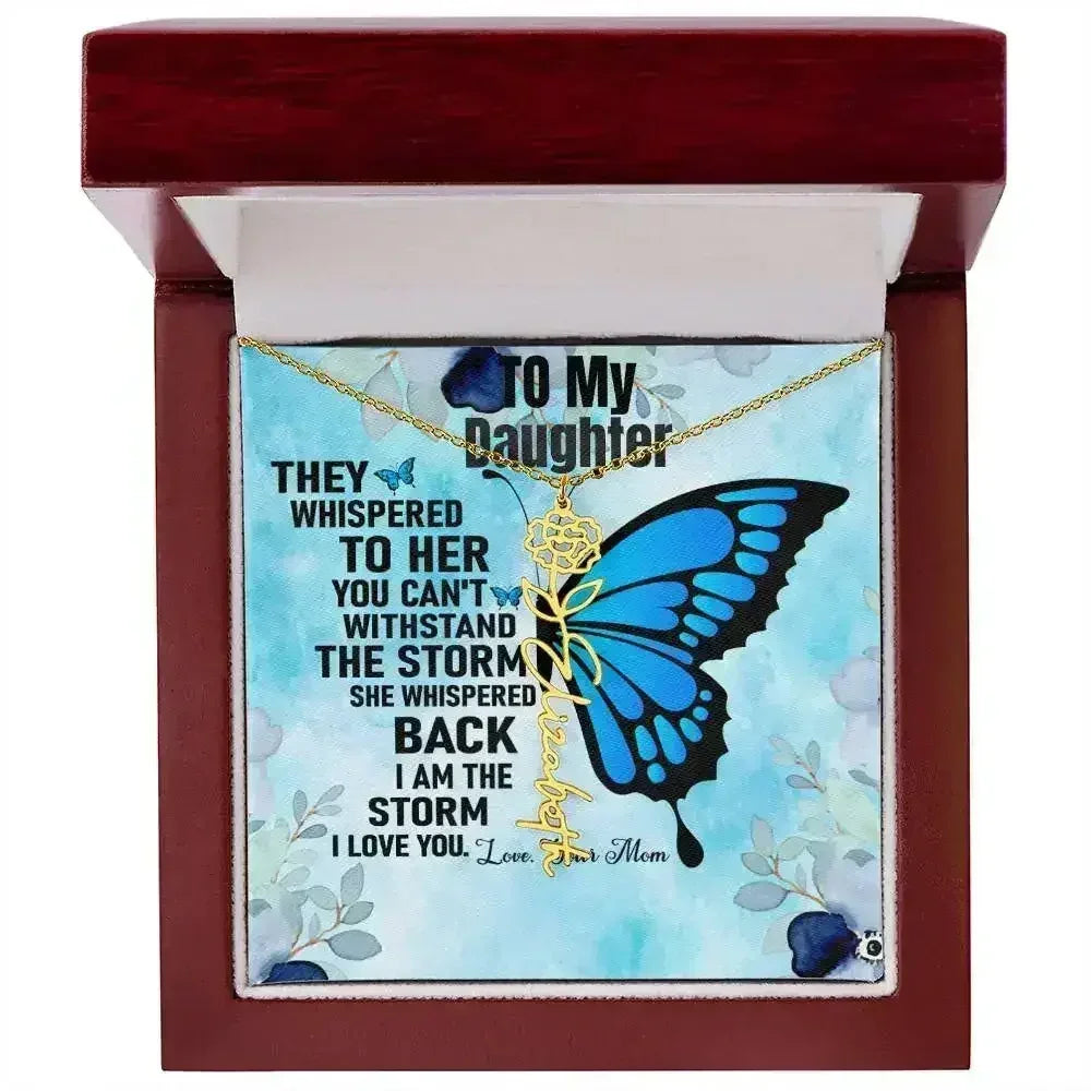 Gift From Mom to Daughter I I Love You - Birth Necklace - Femstylo