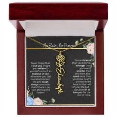 Inspirational No Rain No Flowers Necklace - Femstylo