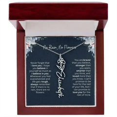 No Rain - No Flowers | Birth Necklace | Name Necklace | Special Gift from Dad to Daughter - Femstylo