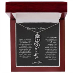 Beautiful Necklace Gift for Daughter From Dad - 'Never Forget That I Love You - Femstylo