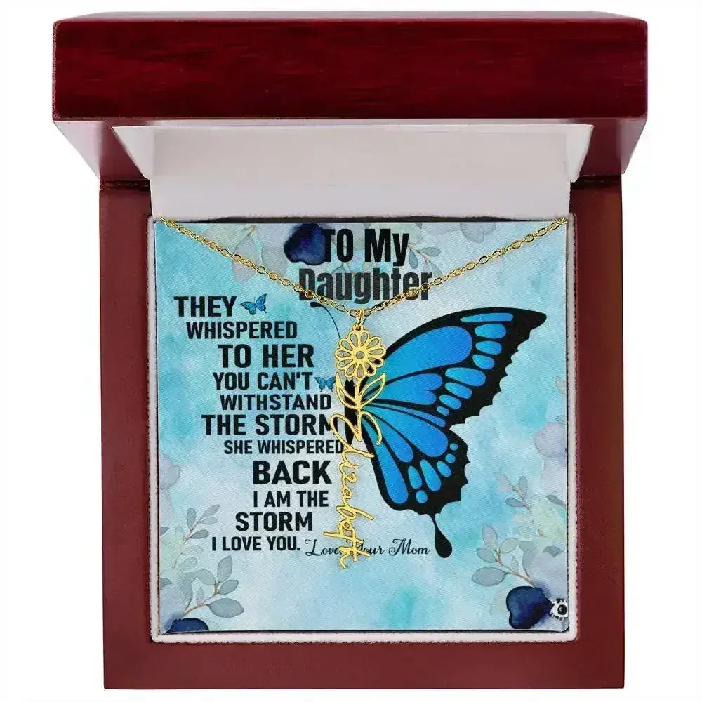 Gift From Mom to Daughter I I Love You - Birth Necklace - Femstylo