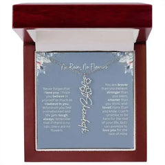 No Rain - No Flowers | Birth Necklace | Name Necklace | Custom Gift from Dad to Daughter and Bonus Daughter - Femstylo