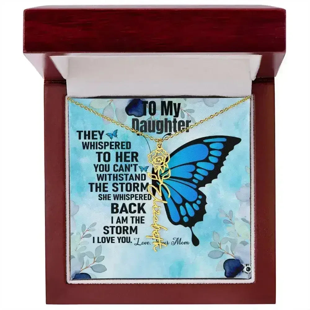 Gift From Mom to Daughter I I Love You - Birth Necklace - Femstylo