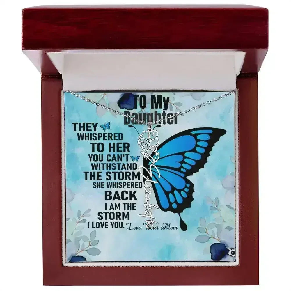 Gift From Mom to Daughter I I Love You - Birth Necklace - Femstylo