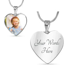 Personalized Photo Custom Necklace Forever - Heart Shaped Gift for All Occasions - Femstylo
