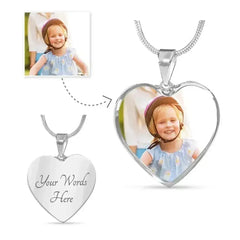 Personalized Photo Custom Necklace Forever - Heart Shaped Gift for All Occasions - Femstylo