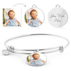 Personalized Circle Photo Bracelet - Femstylo