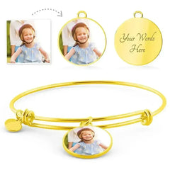 Personalized Circle Photo Bracelet - Femstylo