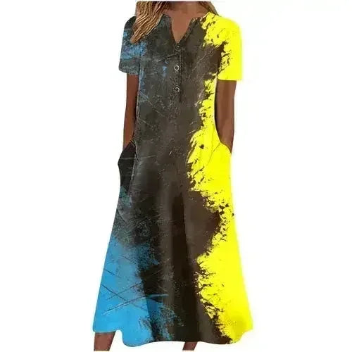 Women’s Summer Midi Dress – Casual, Light & Pocket-Ready - Femstylo