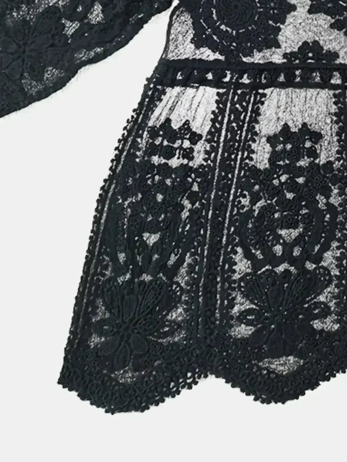 Lace Round Neck Cover-Up - Femstylo