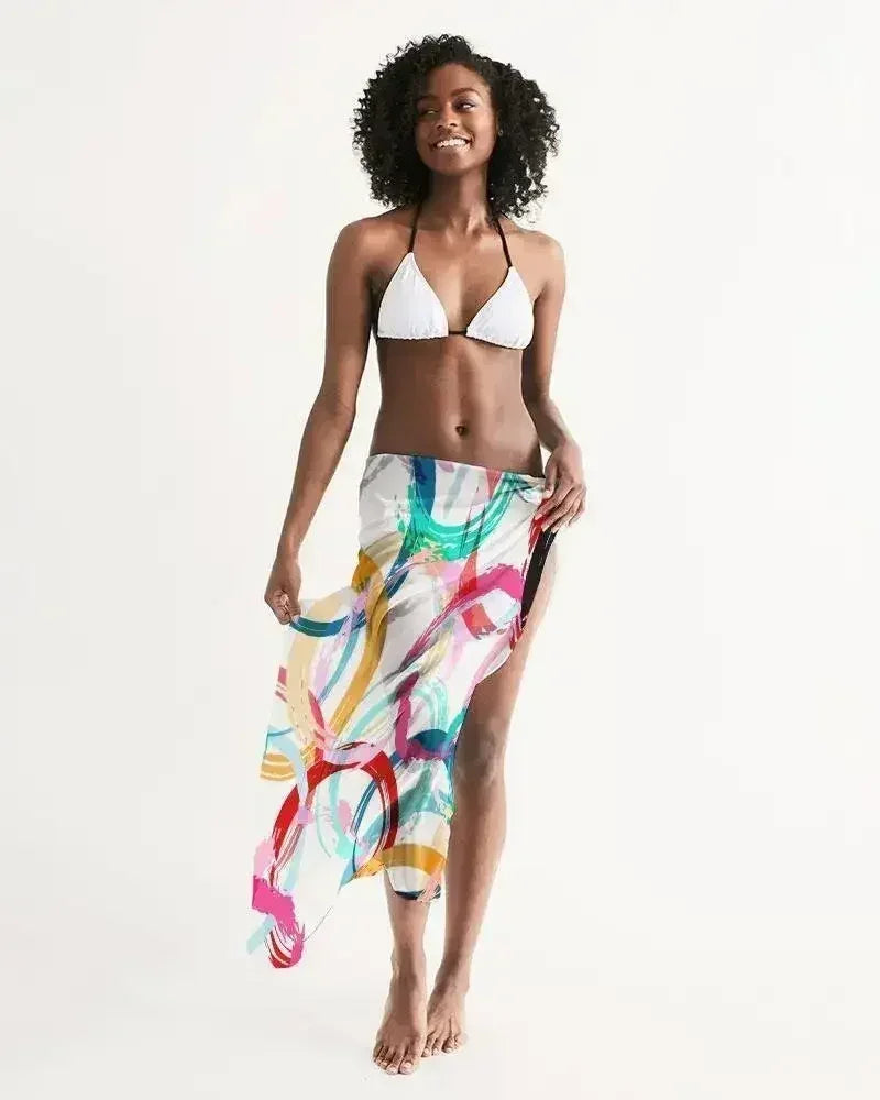 Sheer Circular Multicolor Swimsuit Cover Up - Femstylo