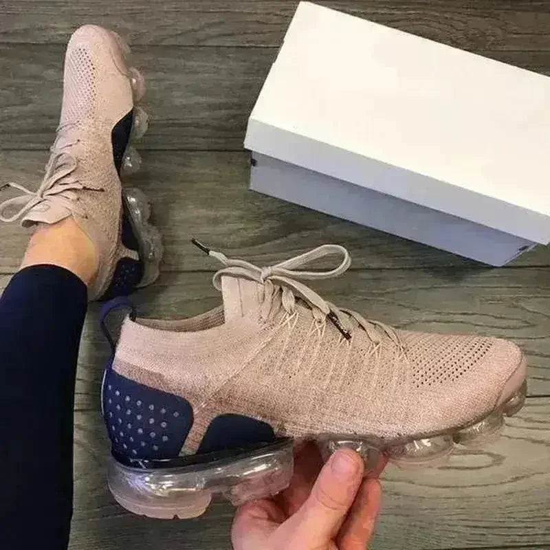 2021 Purple Sneakers Women Casual Shoes Mesh Air-Cushion Flat - Femstylo