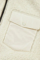 Jet Stream Zip-up Pocketed Hooded Sherpa Jacket - Femstylo