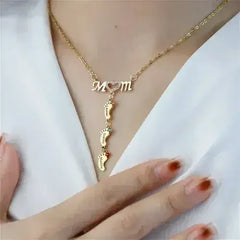 Mother's Day MOM Foot Personalized Necklace - Femstylo