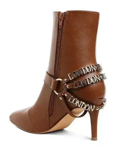 Buckle Harness Stiletto Boots - 3" Heel | Femstylo - Femstylo