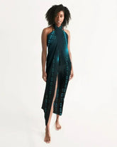 Sheer Sarong Swimsuit Cover Up Wrap / Blue Code - Femstylo