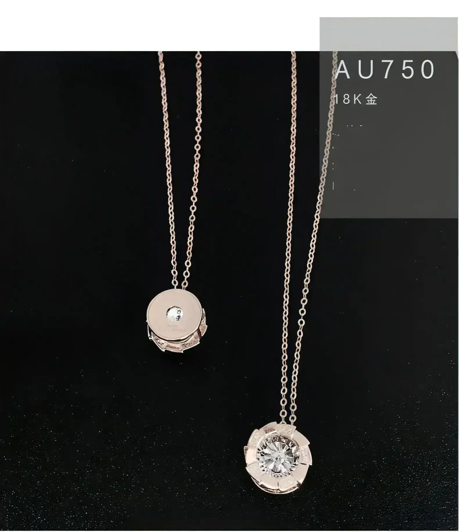 Rose Gold Pulsatile Heart Diamond Pendant Clavicle Chain - Femstylo