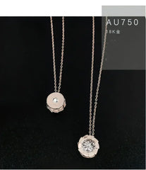 Rose Gold Pulsatile Heart Diamond Pendant Clavicle Chain - Femstylo