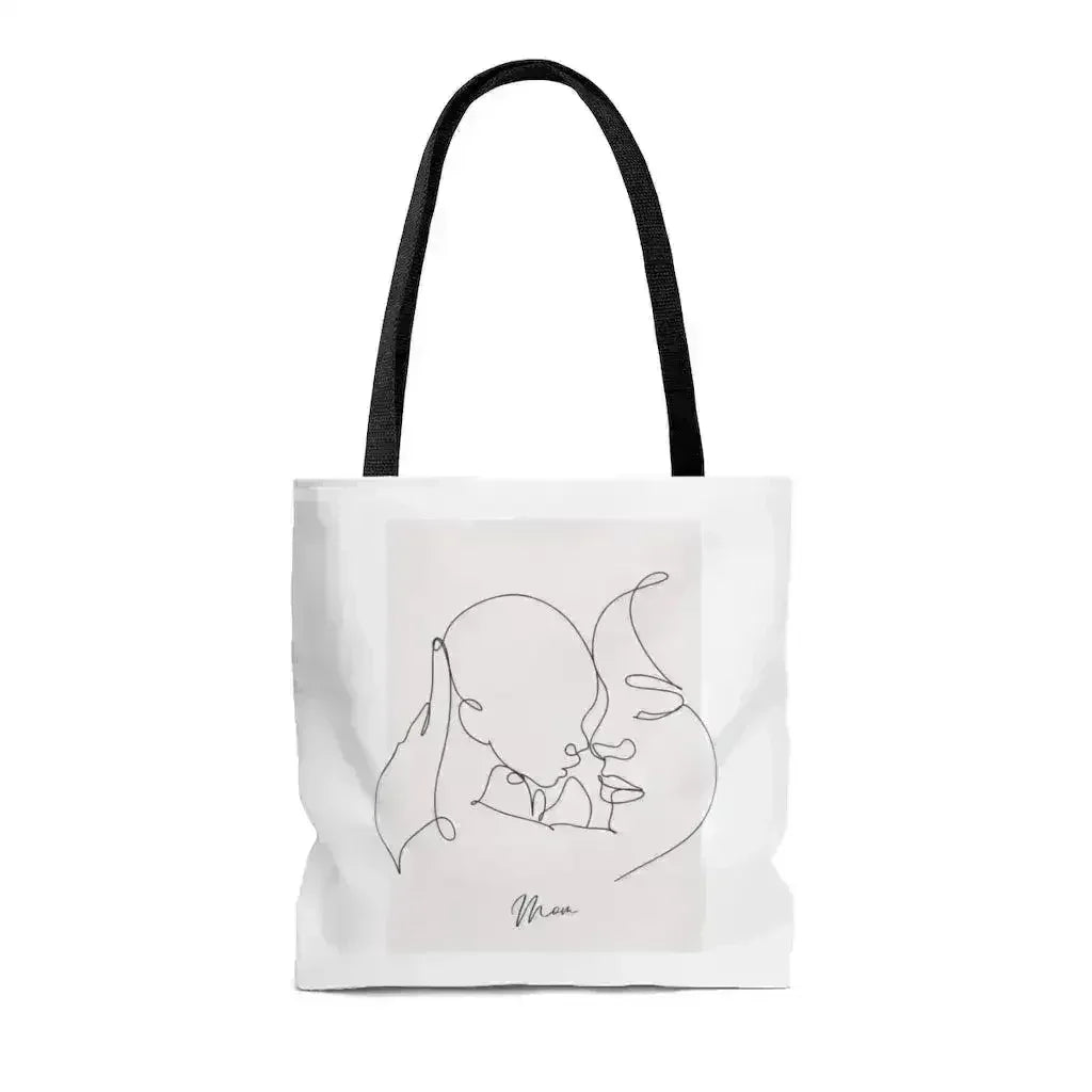 Mom and I Tote Bag - Double-Sided Print Medium Shopper - Femstylo