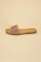 JUSTICE-S Rhinestone Slides - Femstylo