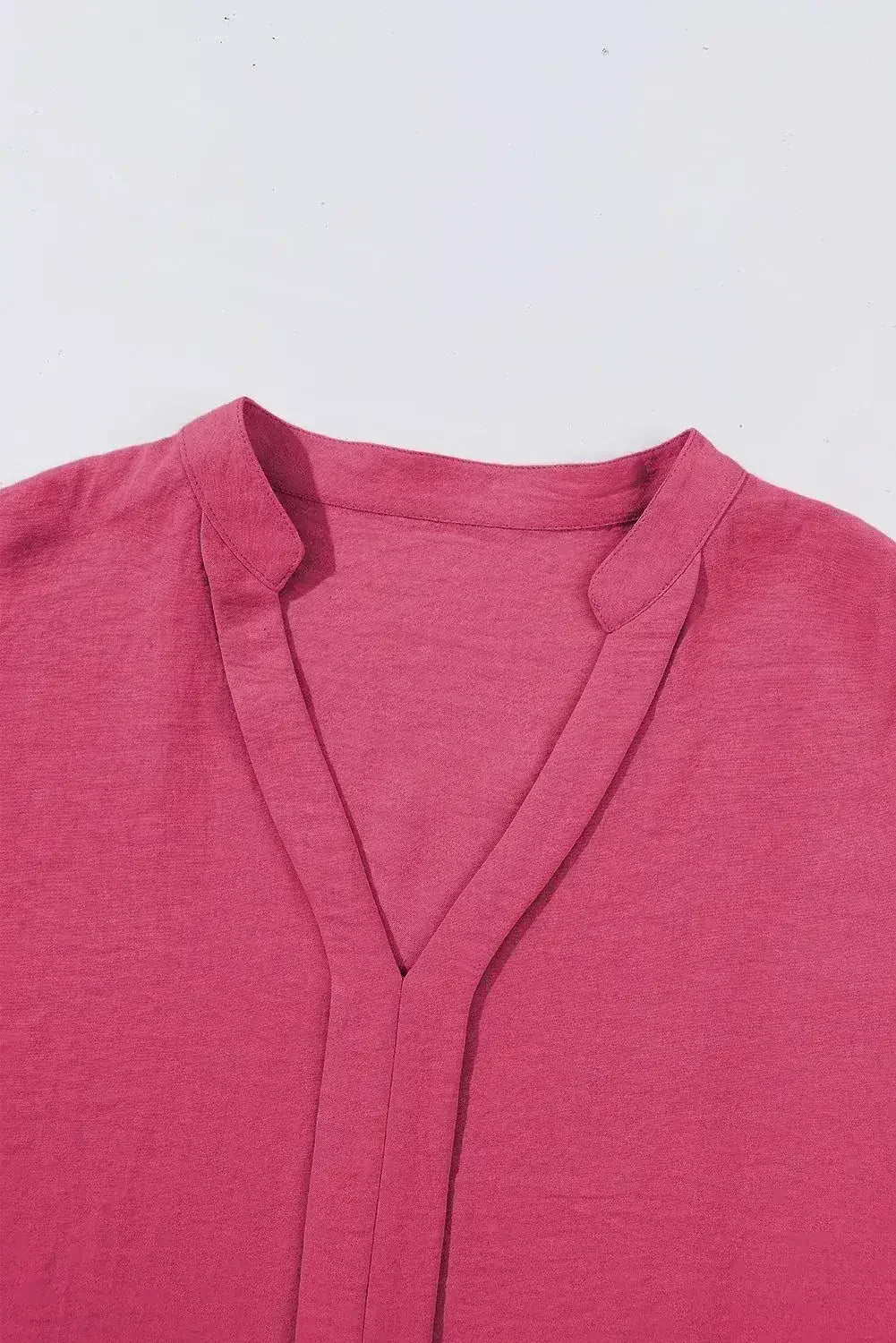 White Notched Neck Batwing Sleeve Blouse | Femstylo - Femstylo