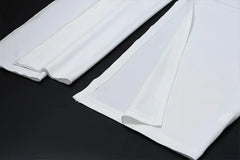 Women's Off-the-shoulder Navel High Slit Suit Set - Femstylo