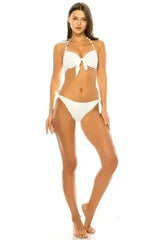 Underwire Padded Bikini Set - Silver Jewelry Straps | Femstylo - Femstylo