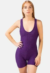 Back Cross Strap Yoga Jumpsuit – Moisture-Wicking 95% Polyester - Femstylo