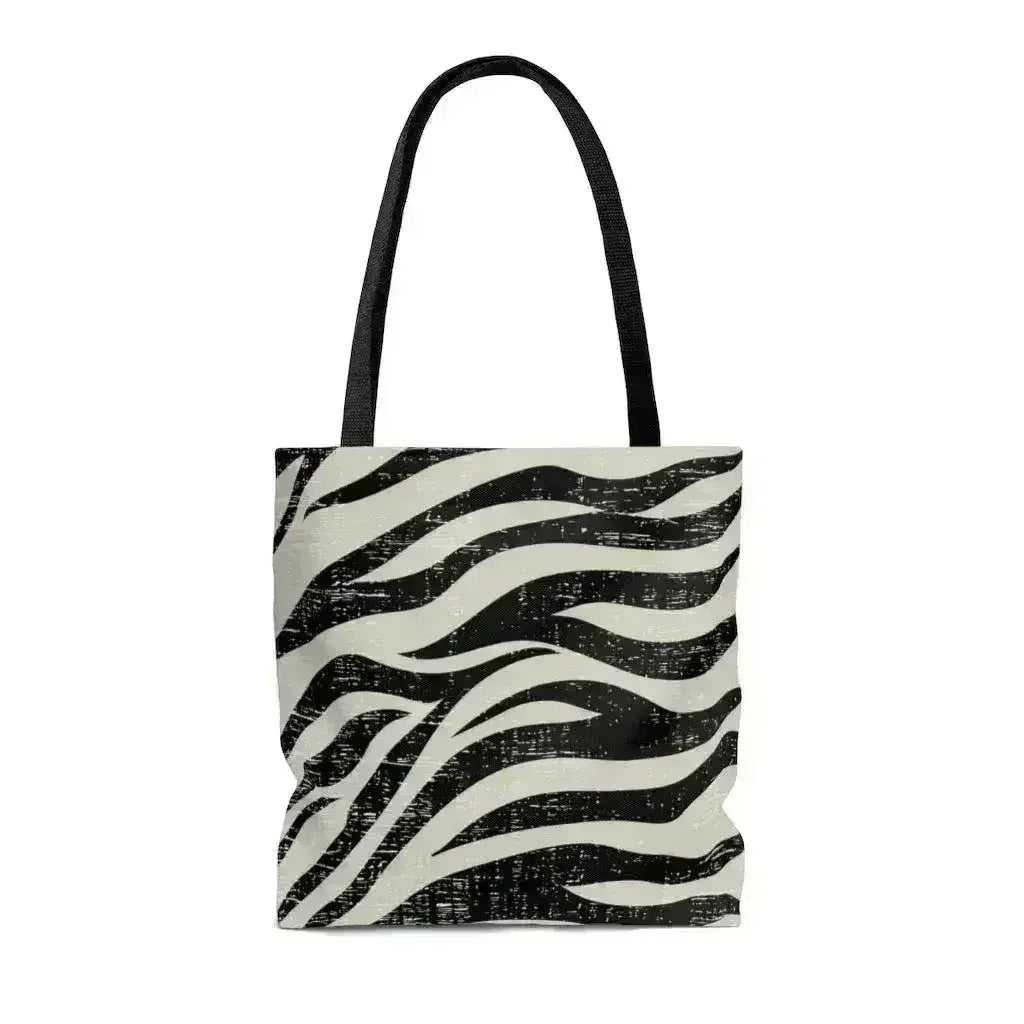 Double-Sided Zebra Print Beach Tote Bag - Medium | Femstylo - Femstylo