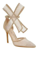 Regenta Big Bow Detail Stiletto Sandals - Femstylo