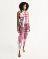 Sheer Plaid Pink Swimsuit Cover Up - Femstylo