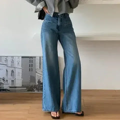 Retro High Waist Slimming Jeans Women - Femstylo
