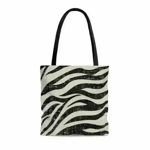 Double-Sided Zebra Print Beach Tote Bag - Medium | Femstylo - Femstylo