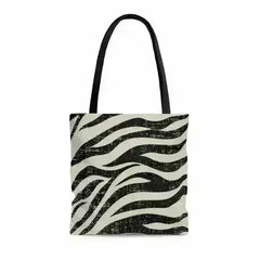 Double-Sided Zebra Print Beach Tote Bag - Medium | Femstylo - Femstylo