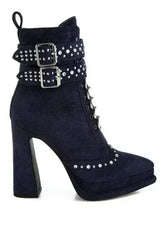 Punk Harness Boots - Studded High Heel Boots | Femstylo - Femstylo