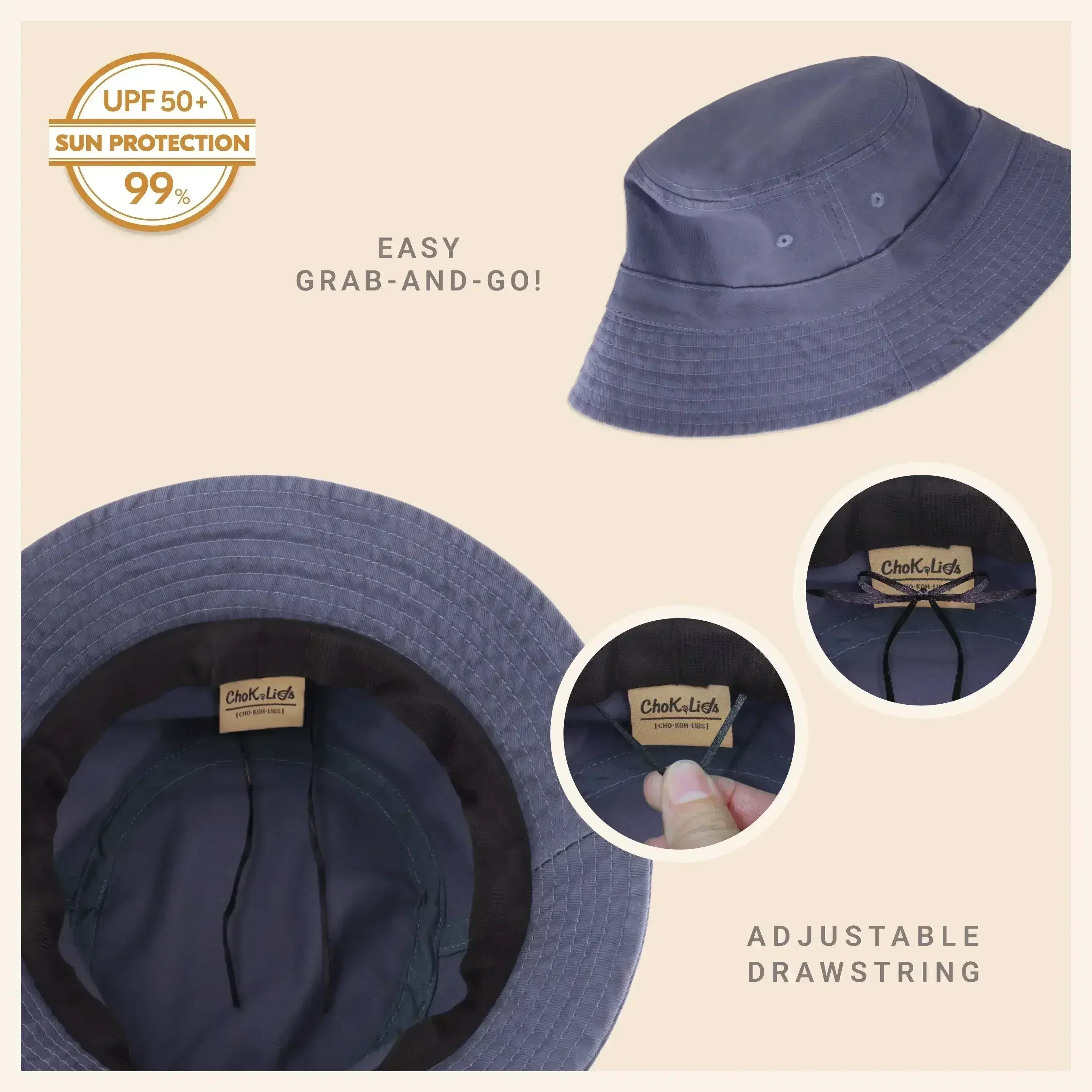 Classic Washed Cotton Bucket Hat - Femstylo