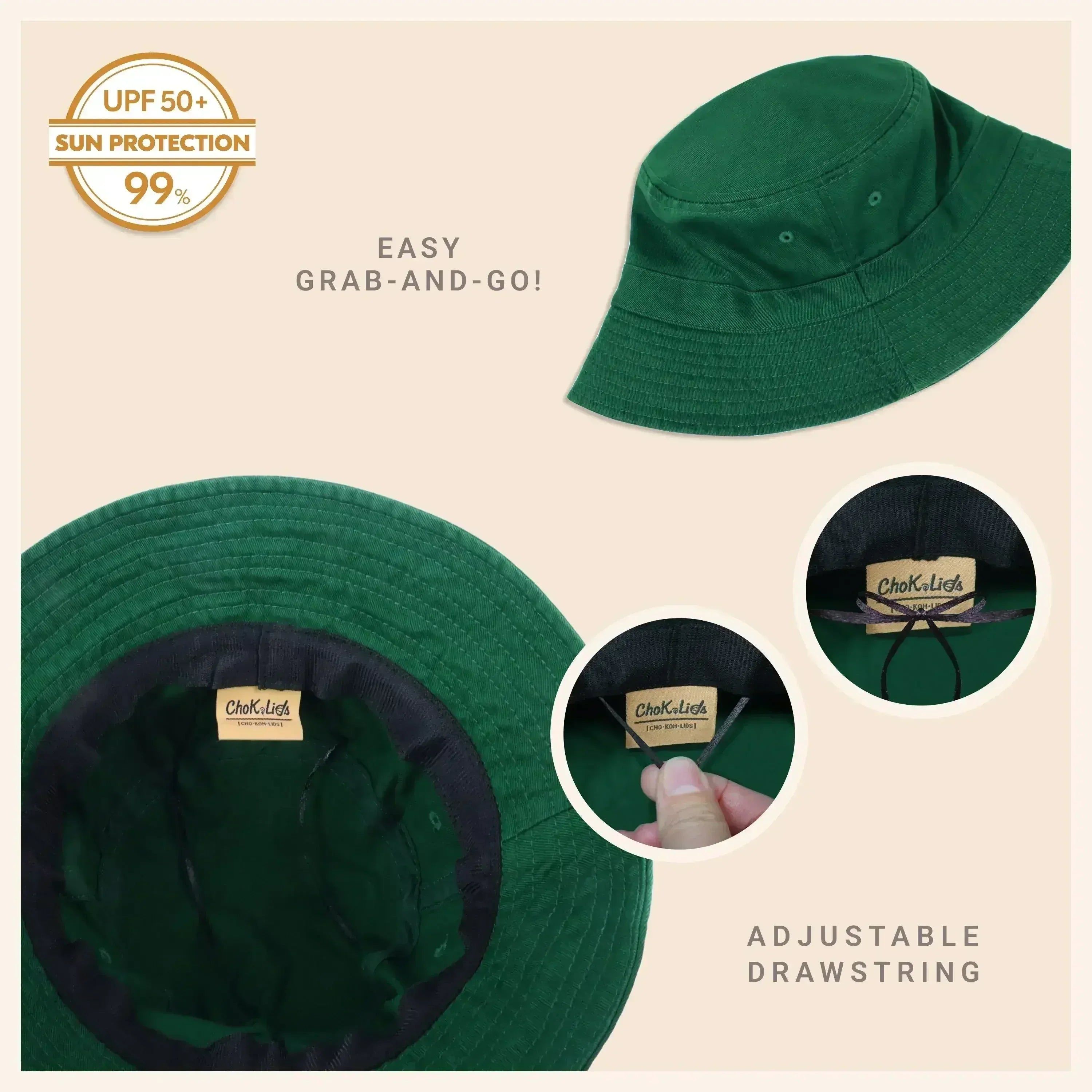 Classic Washed Cotton Bucket Hat - Femstylo