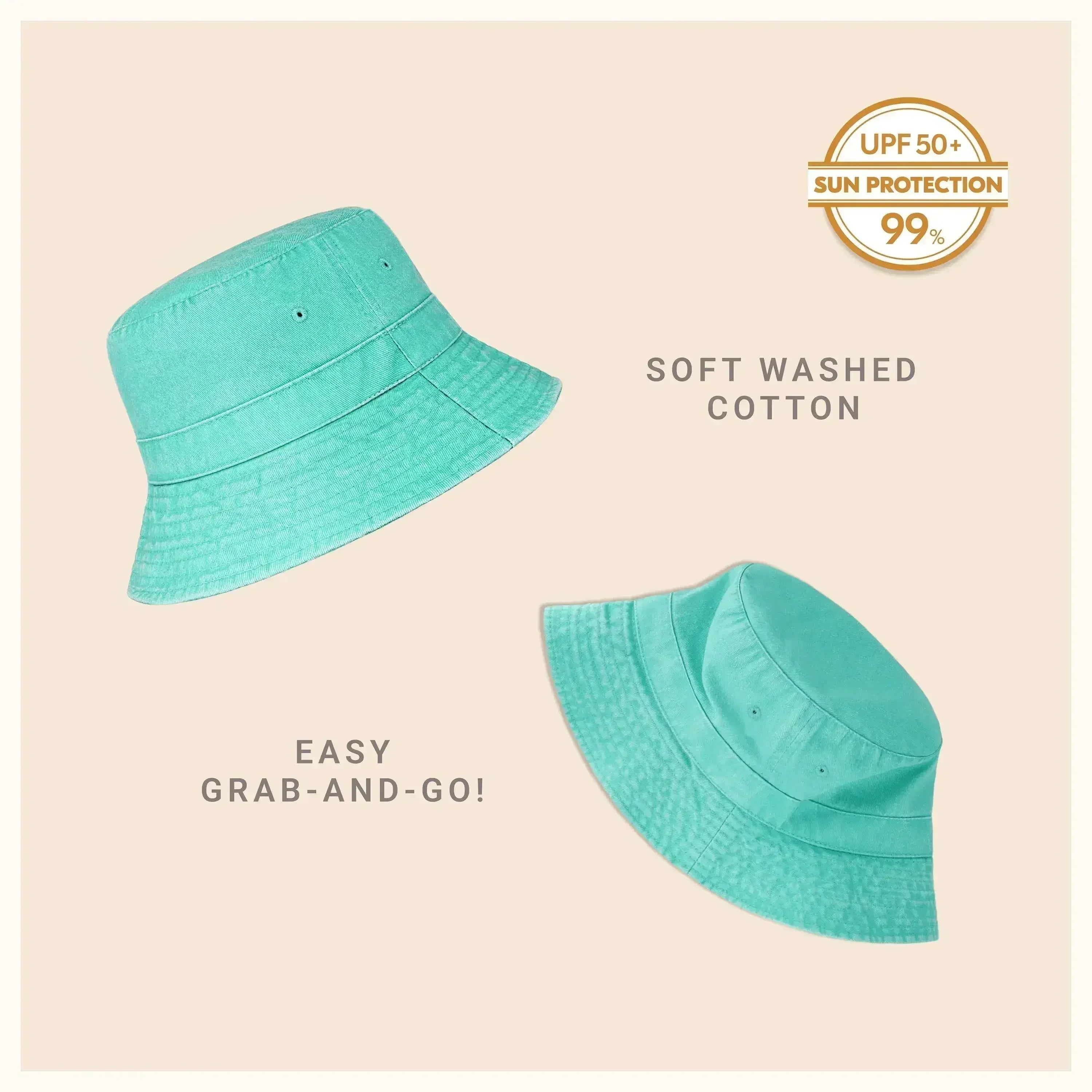 Classic Washed Cotton Bucket Hat - Femstylo
