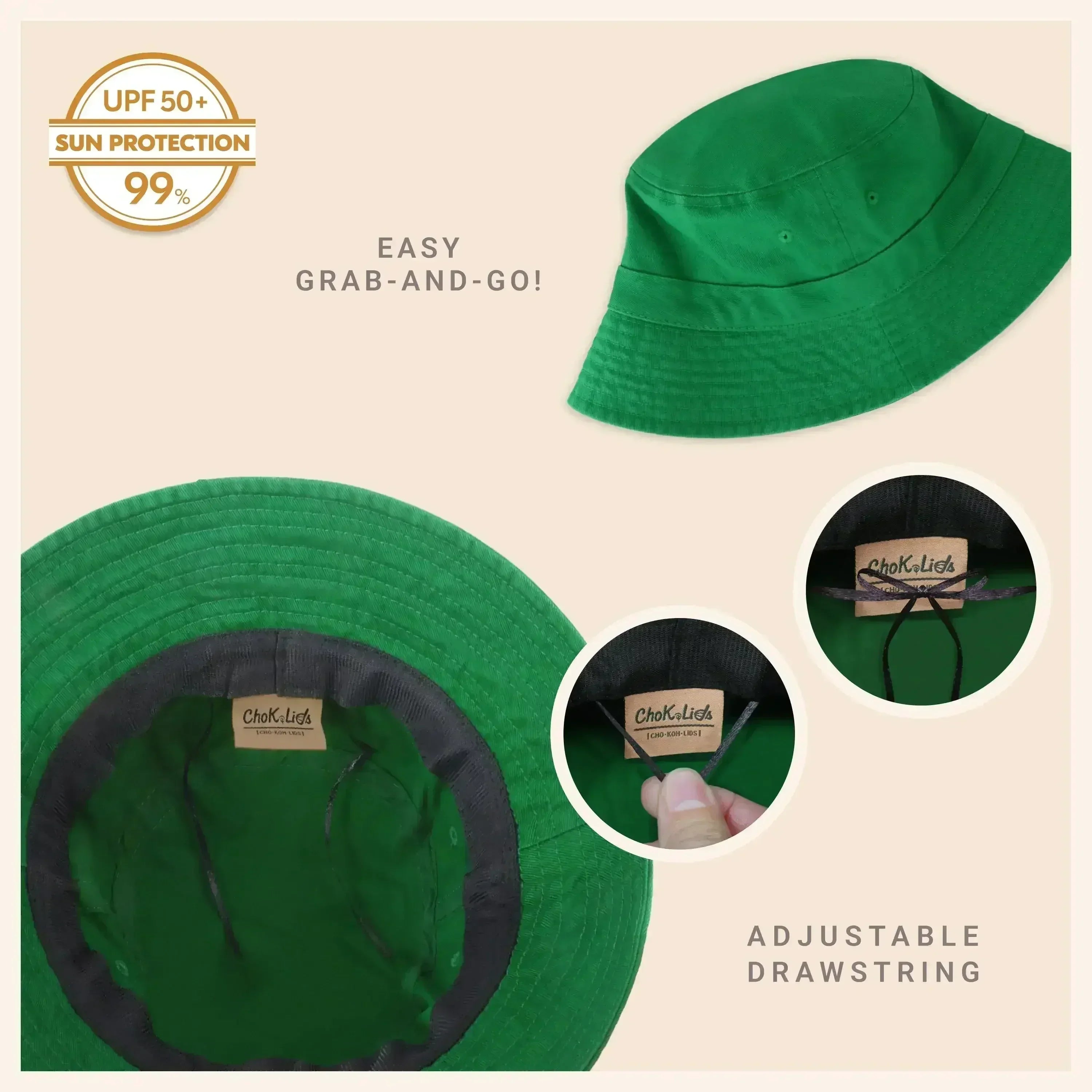 Classic Washed Cotton Bucket Hat - Femstylo