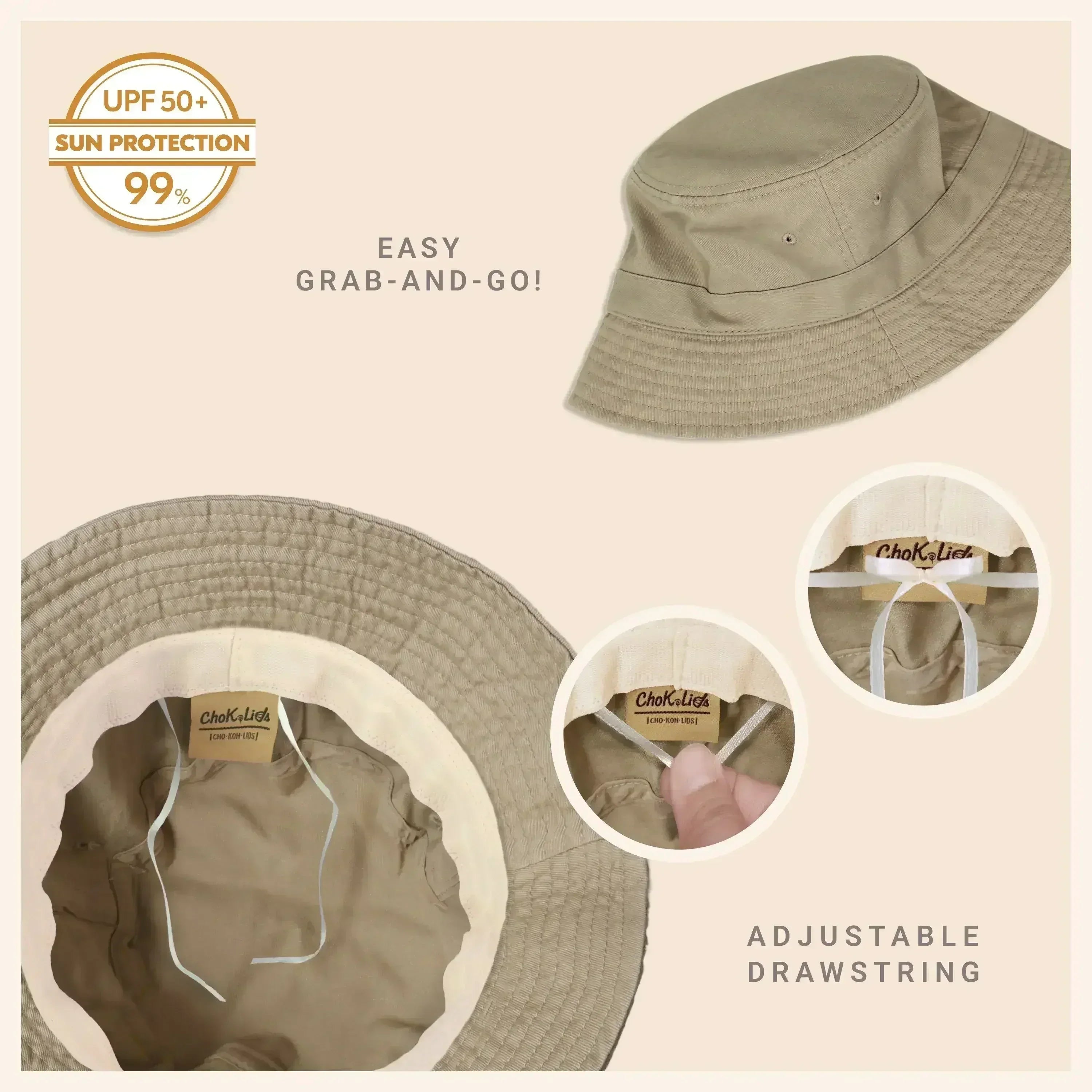 Classic Washed Cotton Bucket Hat - Femstylo