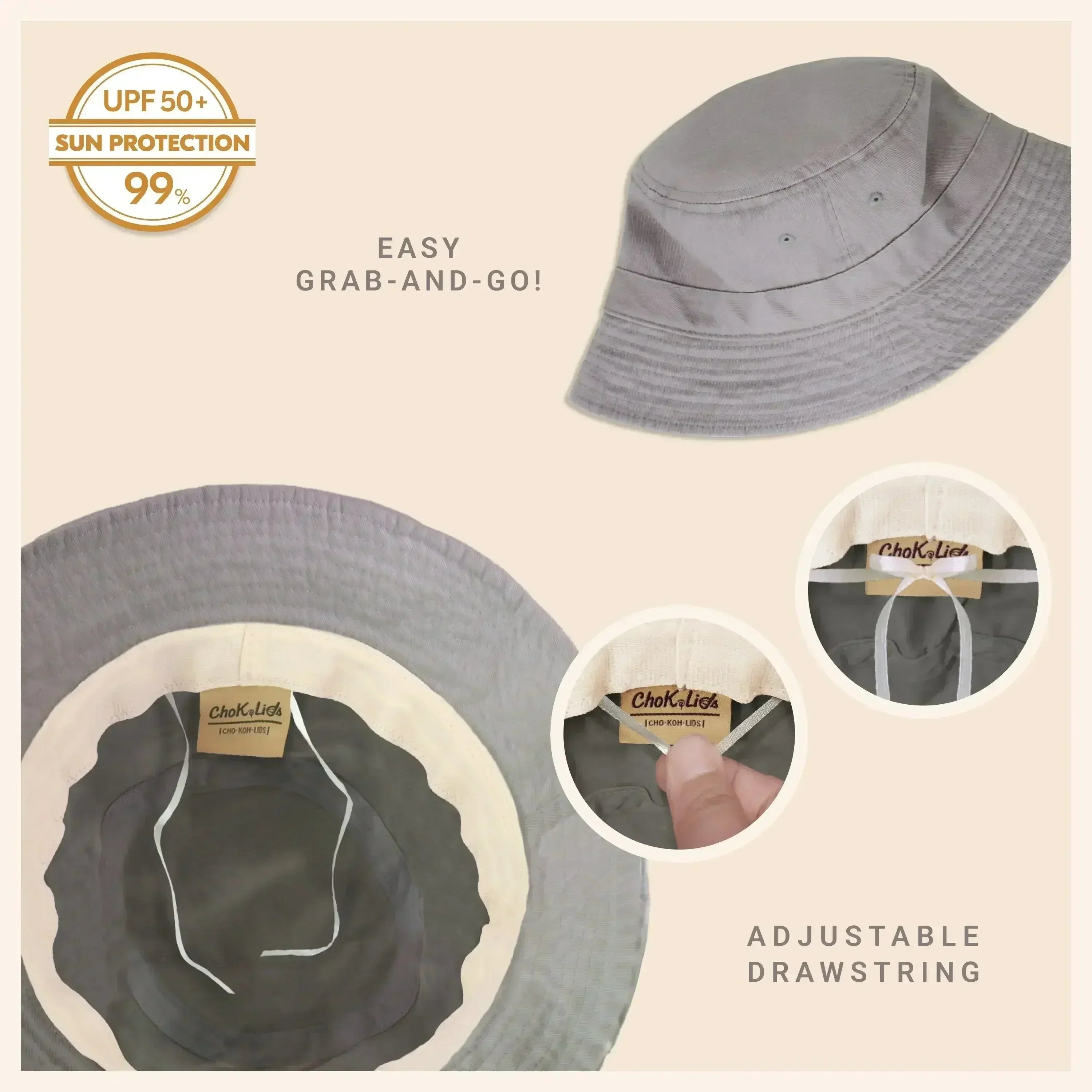 Classic Washed Cotton Bucket Hat - Femstylo